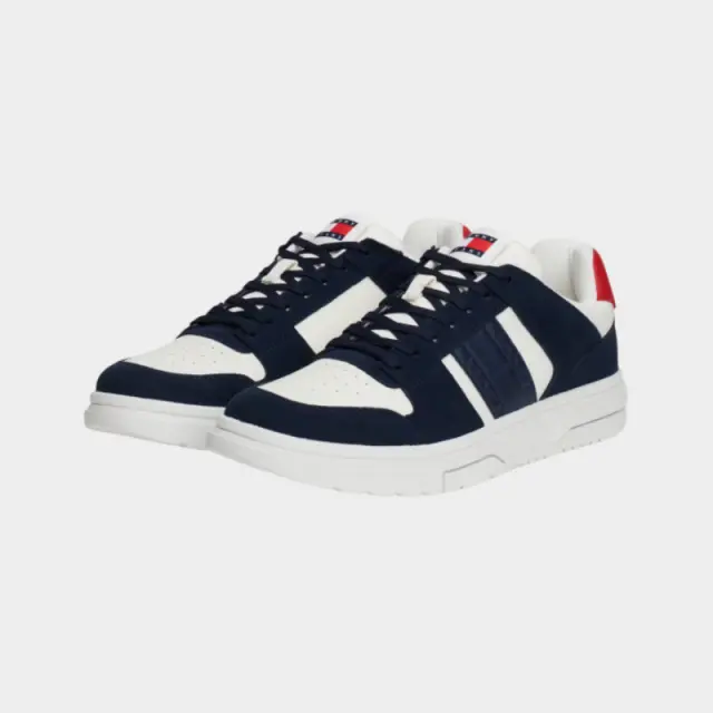 Tommy Hilfiger - Ανδρικά Sneakers The Brooklyn Mixed Texture Suede Trainers EM0EM01457-C1G Μπλε - 46 2