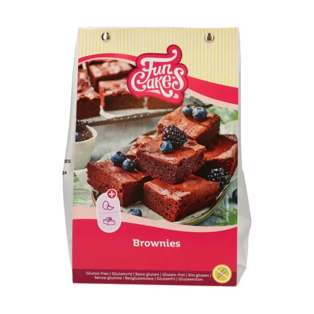 FunCakes Mείγμα για Brownies - Χωρίς Γλουτένη - 500γρ.
