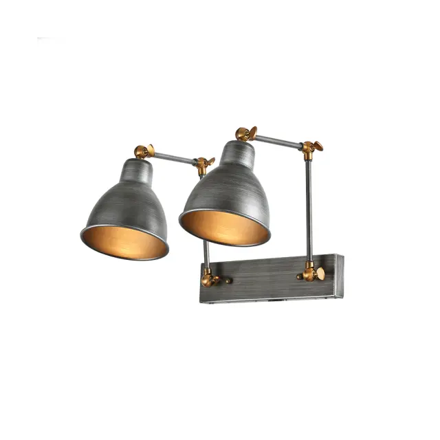 AcaLight Offer NETTO ΦΩΤΙΣΤΙΚΟ ΕΠΙΤΟΙΧΟ ΜΑΥΡΟ ΜΕΤΑΛΛΙΚΟ ΣΥΜΒΑΤΙΚΟ 2ΧΕ27 IP20 360Χ70mm