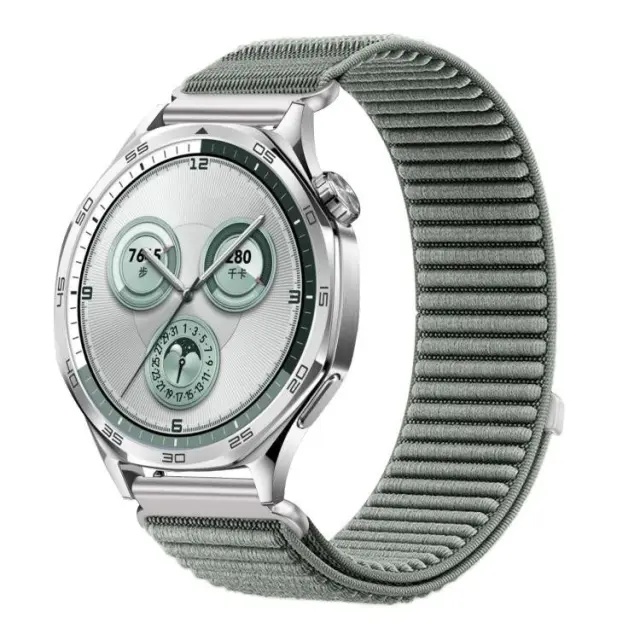 Nylon Λουράκι για Smartwatch 22mm-Grey Green OEM