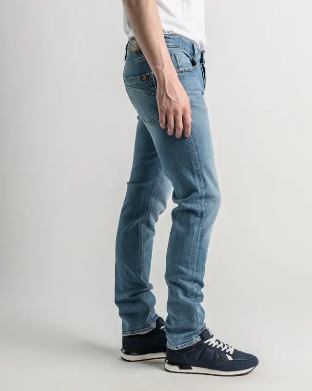 Devergo Ανδρικό NEW SLIM 25101 Τζιν Παντελόνι – Washed Blue - 32 2