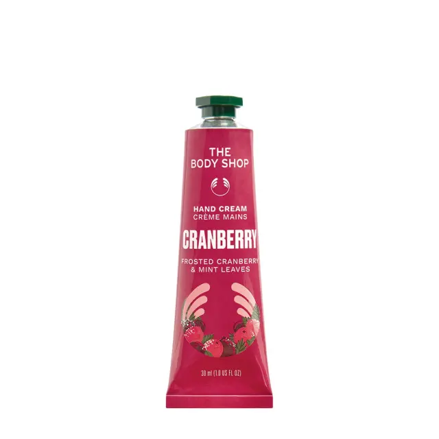 The Body Shop Frosted Cranberry and Mint Leaves Hand Cream