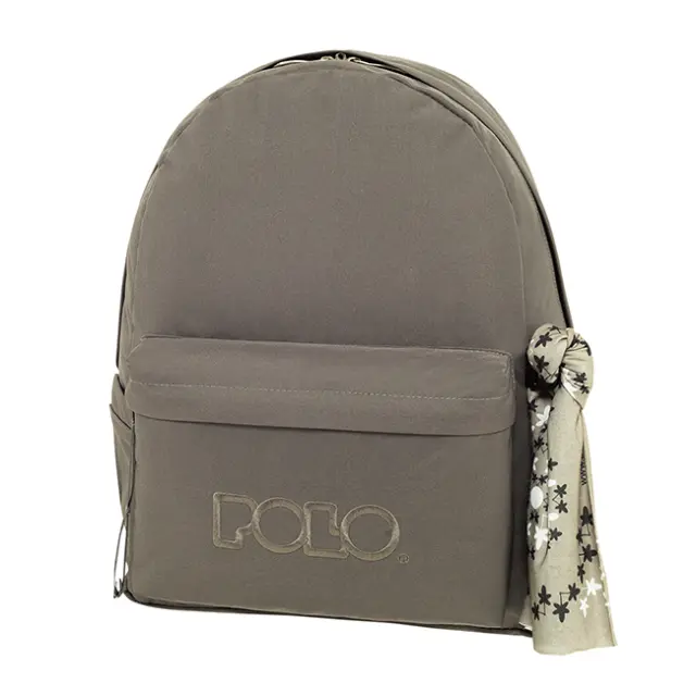 Polo Σχολική Τσάντα Πλάτης Original Scarf Γκρι (901135-2100/2024)