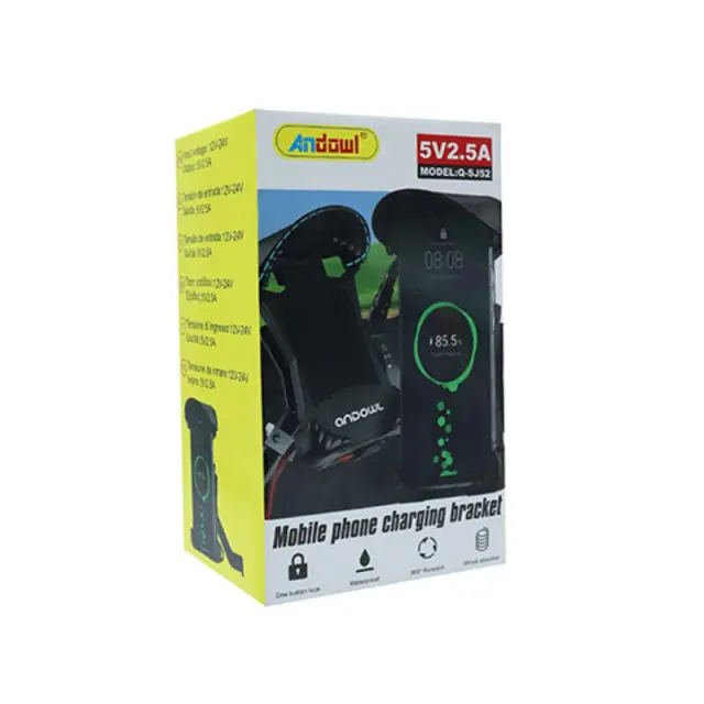 Andowl Βάση ασύρματης φόρτισης τηλεφώνου Motorbike Q-SJ52 - Mobile phone charging bracket 075954 3