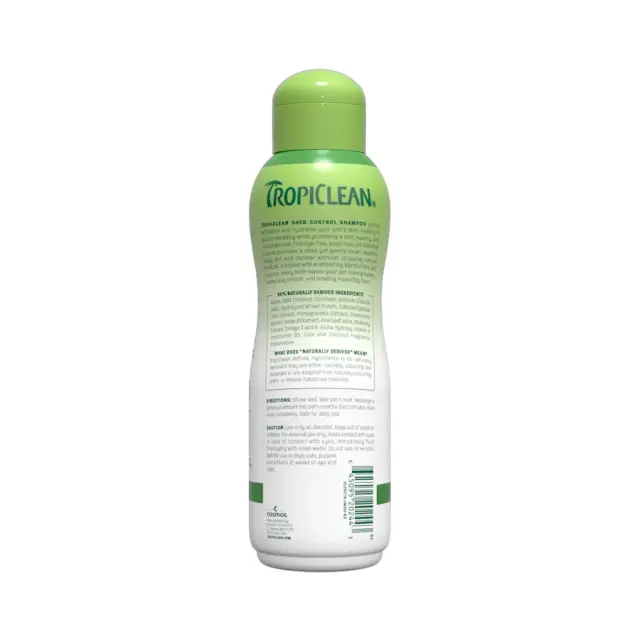Tropiclean Shed Control Σαμπουάν Σκύλου & Γάτας Lime & Coconut 355ml Μονόχρωμο 2