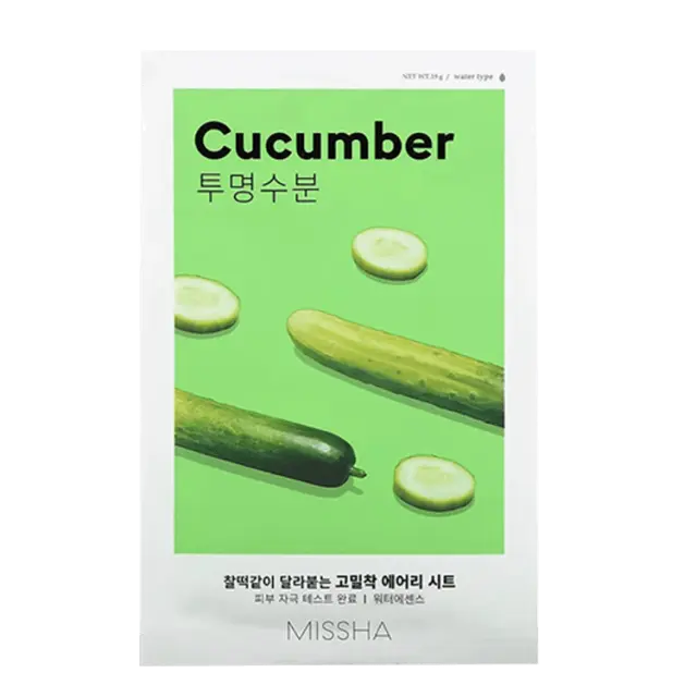 Missha Airy Fit Sheet Mask Cucumber – Υφασμάτινη μάσκα προσώπου 19gr