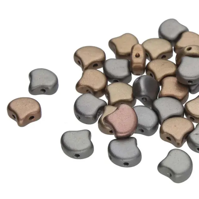 Χάντρα Matubo Ginko 7.5mm - Crystal Grey Rainbow ~10gr