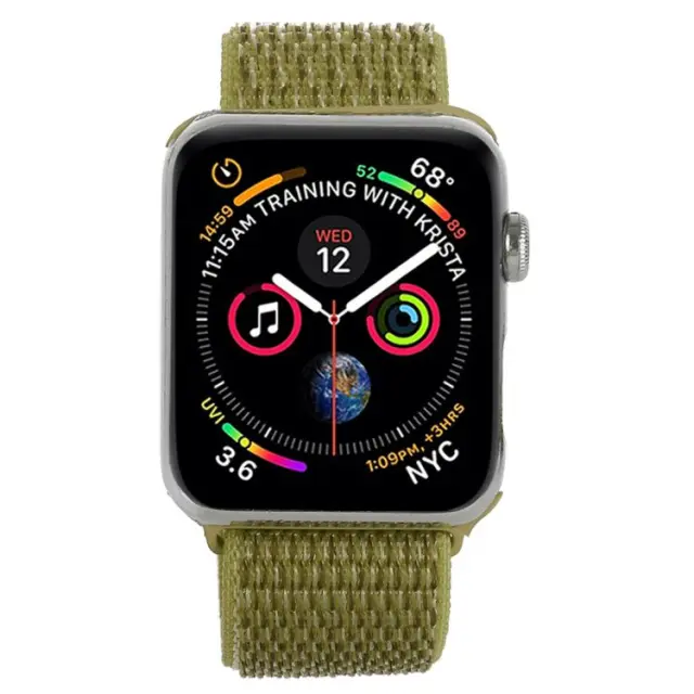 Simple Nylon Λουράκι για Apple Watch 38/40/41/42(Series 10/11/12)- Green OEM 2