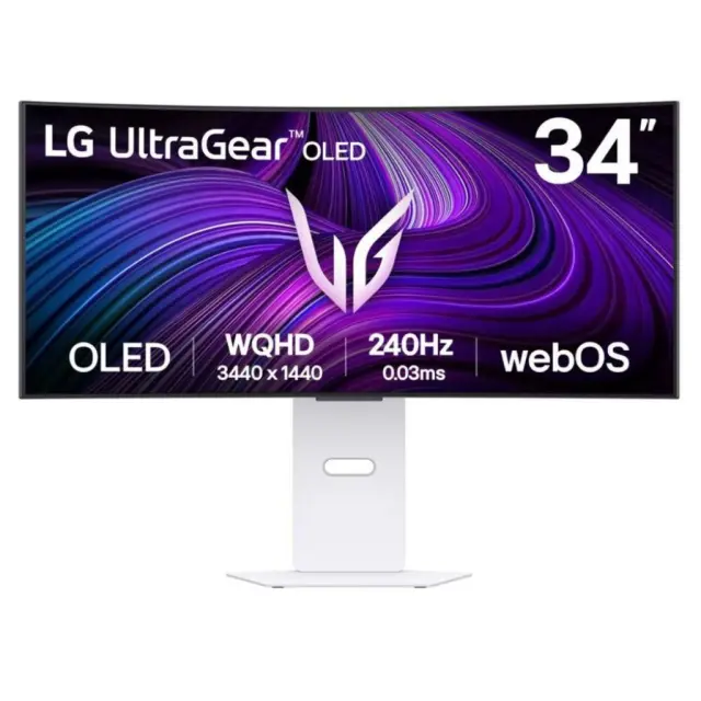 Monitor LG 34GX90SA / 34-3440x1440-OLED-240Hz-0.03ms / Curved - 34GX90SA-W