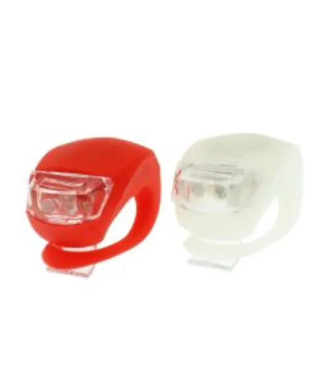 LED Φώτα Ποδηλάτου Σιλικόνης BL – 008 – 2 Κόκκινο Λευκό