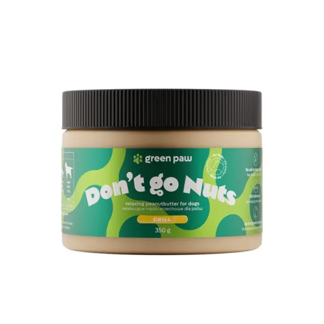 Green Paw Don't Go Nuts Chill Χαλαρωτικό Φυστικοβούτυρο 350g Μονόχρωμο