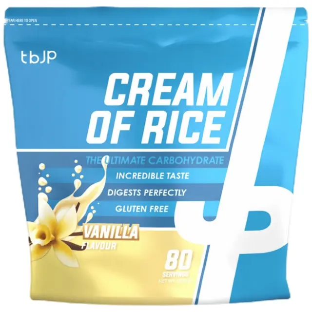 Trained By Jp Cream Of Rice Complex Carbohydrate Συμπλήρωμα Υδατανθράκων με Γεύση Βανίλια 2000g
