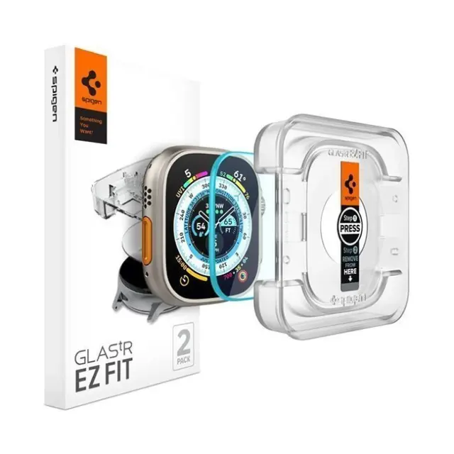 Spigen Screen Protection Glas.tR EZ Fit Tempered Glass Apple Watch Ultra / Ultra 2 (49mm) - 2pcs