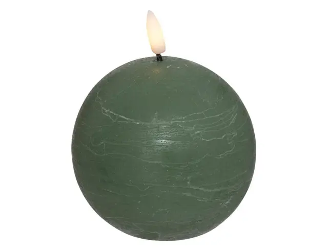 Διακοσμητικό Κερί LED Molia Atmosphera με διαστάσεις 10x10x11cm - Green 200667C 2