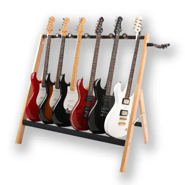 DNA GS5 multi-guitar stand for 5 guitars beech wood foldable freestanding 70 cm up to 30 kg 3