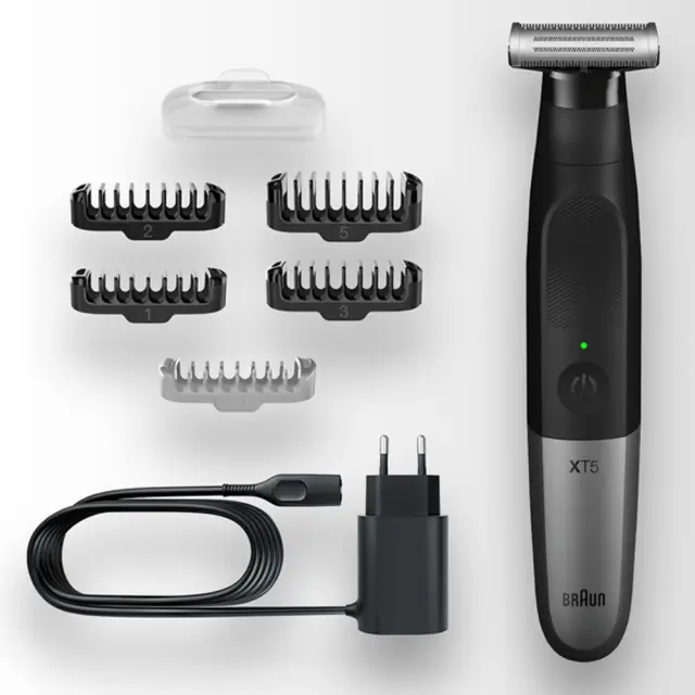 Επαναφορτιζόμενο Trimmer Braun XT5110 Κατάλληλo για Πρόσωπο και Σώμα 5+1 4D 3
