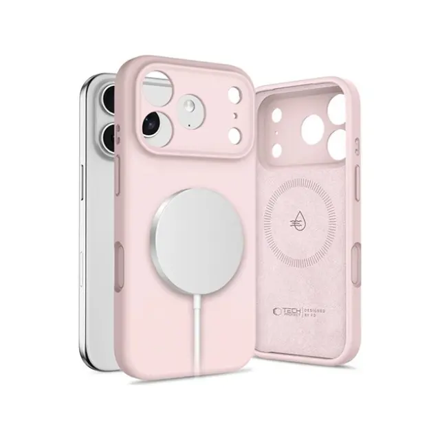 Tech-Protect Θήκη Κινητού iPhone 17 Pro Silicone Magsafe Pink Pearl