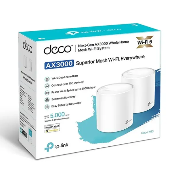 Tp-Link Router Deco X60 (DECO X60(2-PACK)) 2
