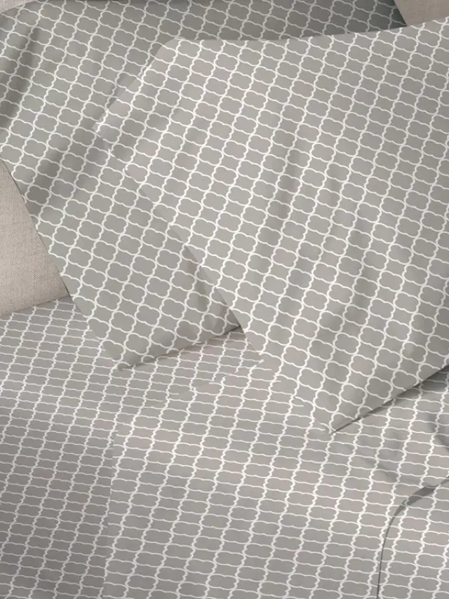 Παπλωματοθήκη Menta Εμπριμέ 530 Grey Μονή (170x250) Sunshine