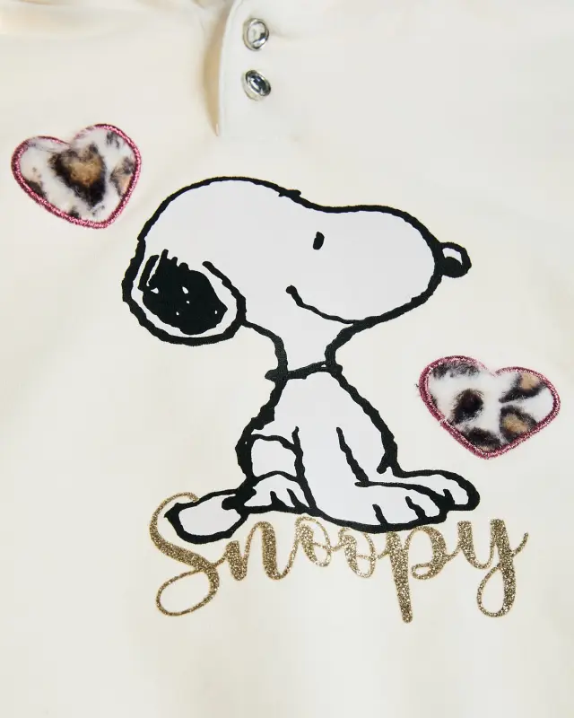 Σετ φόρμας φούτερ Snoopy με κέντημα 3