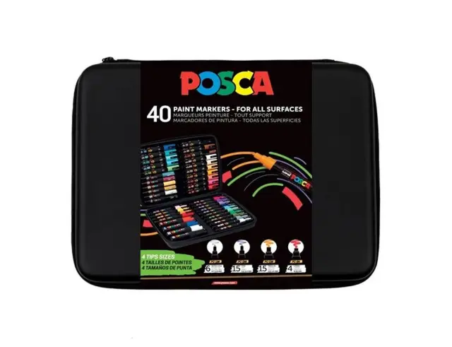 Σετ Ζωγραφικής Uni-Ball Posca - 40 τεμάχια 2