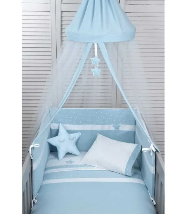 Oliver Baby des.371 Σετ Προίκας 3τ Μουσελίνα Σιέλ