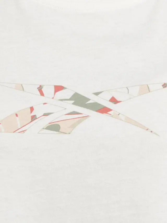 Reebok Graphic Crop Top Chalk White HT6176 - S 2