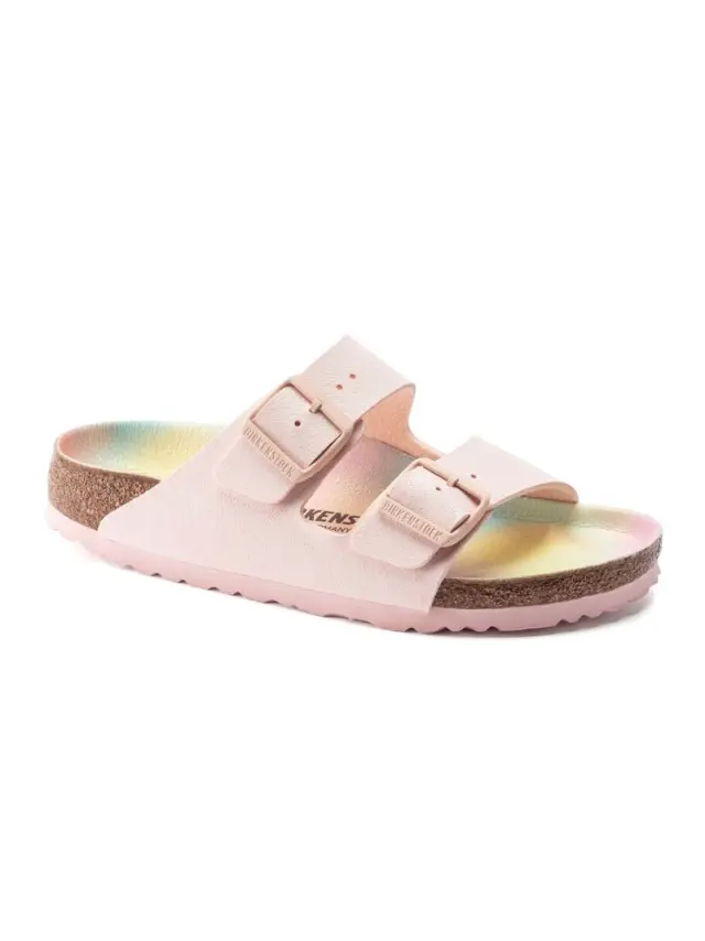 Birkenstock Πέδιλα Γυναικείο Birko-Flor Birkibuc(Ανθεκτικό Υλικό Της Birkenstock-Επιτρέπει Την Επαφή Με Το Νερό) Ροζ BIR/ARIZONA VEGAN 1022536 L/ROSE - 38 2