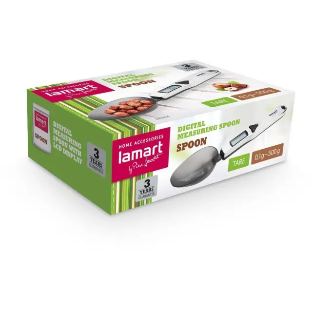Ψηφιακή Ζυγαριά Κουτάλι Κουζίνας 500gr Lamart LT7034 Μαύρο 2