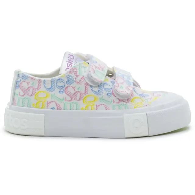 Sneakers Conguitos Λευκά με γράμματα OSSH127011 - 25