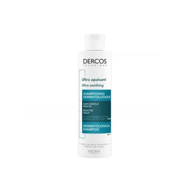 Vichy Dercos Ultra Soothing Sulfate-Free Shampoo Normal To Oily Hair sulphate-free shampoo for oily scalp 200 ml