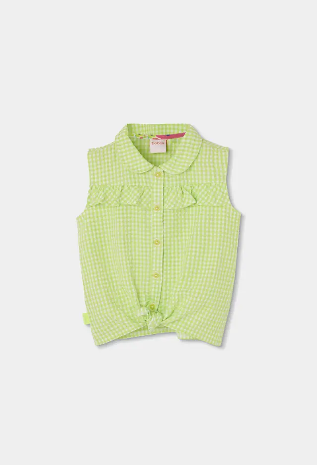 Boboli Poplin πουκάμισο check για κορίτσι 313096-9802