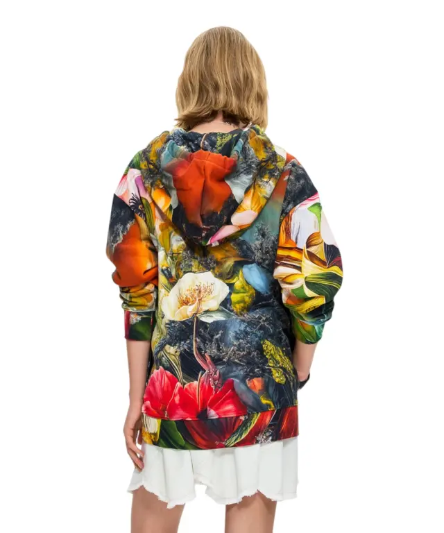 Desigual - Γυναικεία Ζακέτα Φούτερ 26WWSK05-9019 Πολύχρωμο/Φλοράλ 3