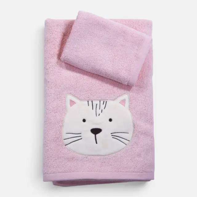 Πετσέτες Βρεφικές Σετ 2τεμ. Cats Are Perfect Nef Nef Homeware, 100% ΒΑΜΒΑΚΙ - LOTUS PINK (041060)