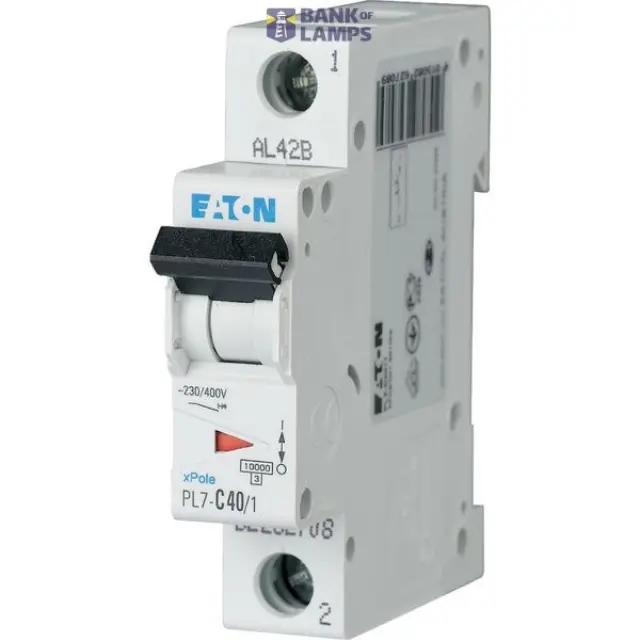 PL7-B40/1 Miniature circuit breaker (MCB), 40 A, 1p, characteristic: B