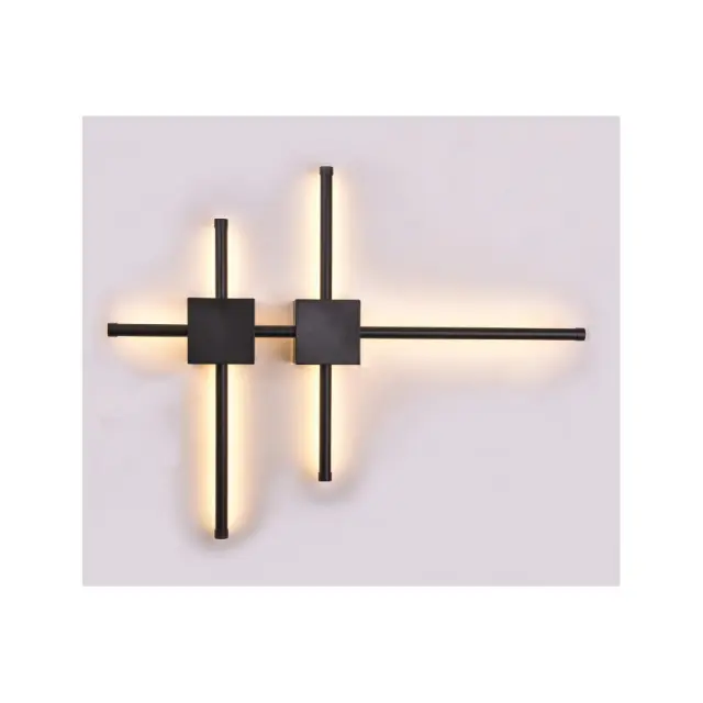 Inlight Επιτοίχιο φωτιστικό LED 21W 3CCT από μαύρο μέταλλο (43048-BL) 3
