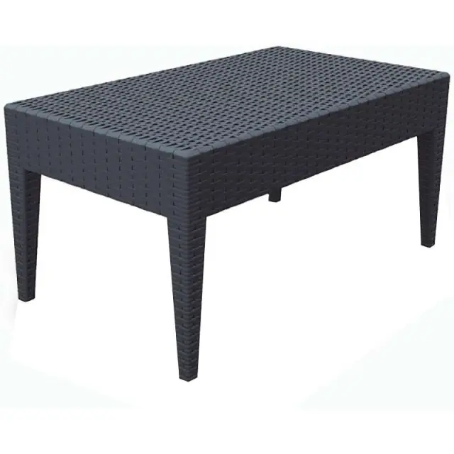 Τραπέζι MIAMI Ανθρακί PP 92x53x45cm