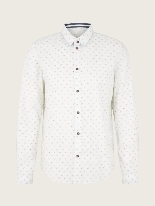 TOM TAILOR PAISL ΠΟΥΚΑΜΙΣΟ ΑΝΔΡΙΚΟ WHITE 2