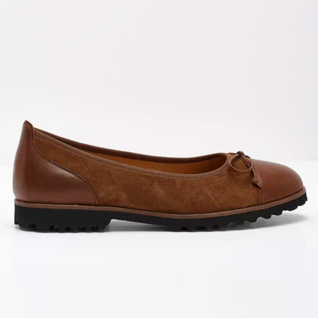 Gabor Μπαλαρίνες Γυναικείο δέρμα Nubuck Καφέ GAB/74100 28-NEW WHISKY - 35,5