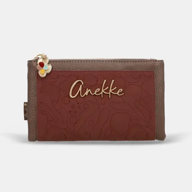 Πορτοφόλι μεσαίο σκληρό RFID Blossom Anekke