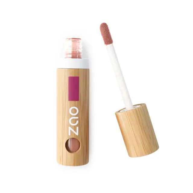 Zao Organic Lip Ink – Βιολογικό Υγρό Ματ Κραγιόν Μεγάλης Διάρκειας - 445 Nude Pink
