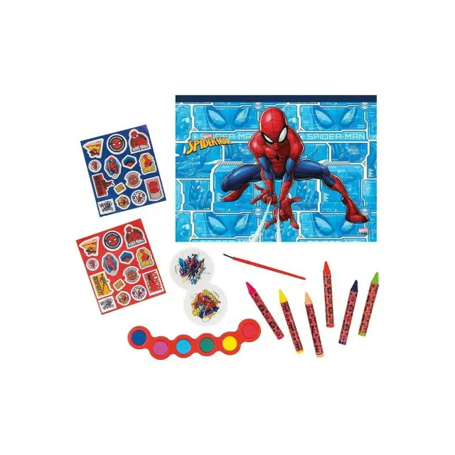 Επιτραπέζιο σετ Ζωγραφικής Διάφανη Τσάντα Spiderman (1023-68003) 2