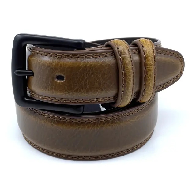 Κονιάκ Δερμάτινη Ζώνη Full Grain 4 cm