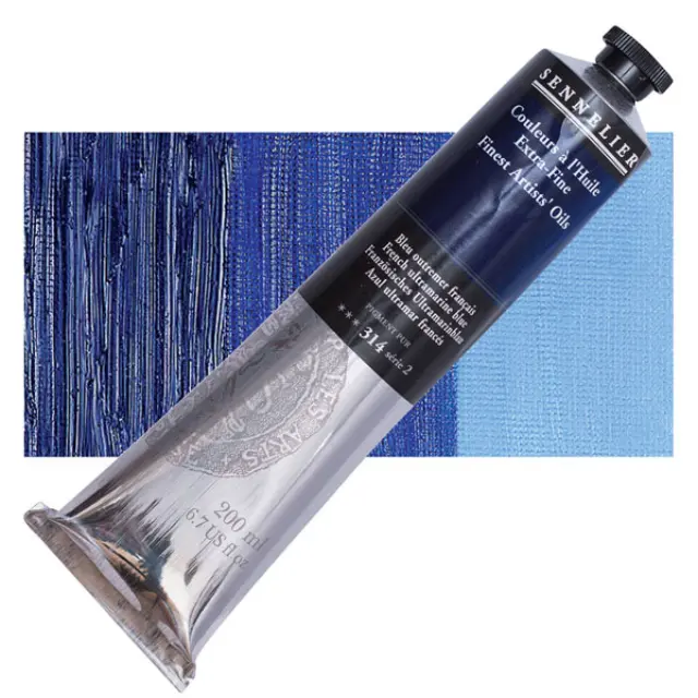 Sennelier Λάδι Finest Artists Oil 314 French Ultramarine Blue - 200ml