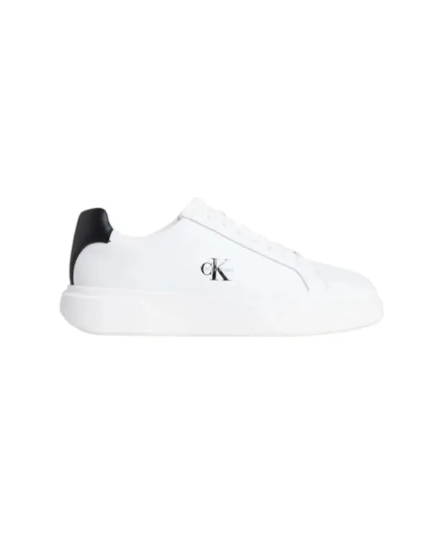 Calvin Klein - Ανδρικά Sneakers Chunky Cupsole Laceup Lth YM0YM01344-06X Λευκό