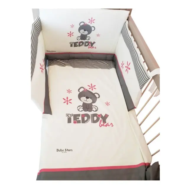 Σετ Προίκας Μωρού 4Τμχ Bebe Stars Teddy Flower 3010