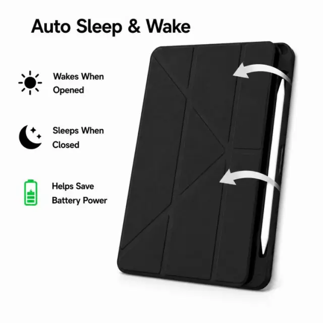 Origami Hybrid Θήκη για iPad Air 4/5/10.9/11"-Black/Clear OEM 3