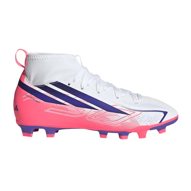 adidas Performance Kids F50 Hyperfast Club Mid FG/MG J Άσπρο - Μπλε KJ0670 (adidas Performance)