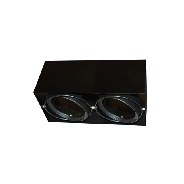 Aca Light ΣΠΟΤ ΟΡΟΦΗΣ AR111 ΔΙΠΛΟ ΜΑΥΡΟ 150x300x120