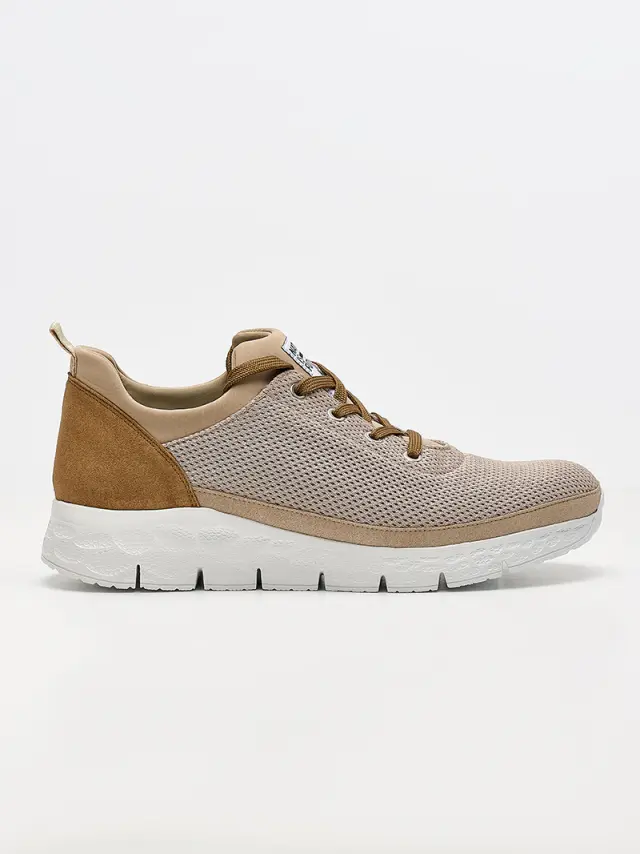 Mephisto Sneakers Ανδρικό ύφασμα Μπεζ NIF/ONYX GREY 2
